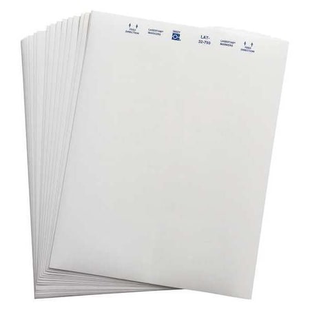 Brady Laser Printer Labels, 3" x 0.9", White, PK50 LAT-32-759-1