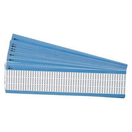 Brady Wire Markers, Legend 6, Black/White, PK25, TMM-6-PK TMM-6-PK