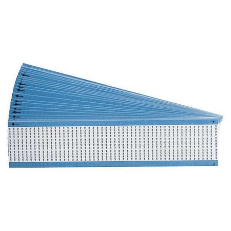 Brady Wire Markers, Legend 9, Black/White, PK25, TMM-9-PK TMM-9-PK