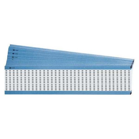 Brady Wire Markers, Legend 35, Black/White, PK25, TMM-35-PK TMM-35-PK