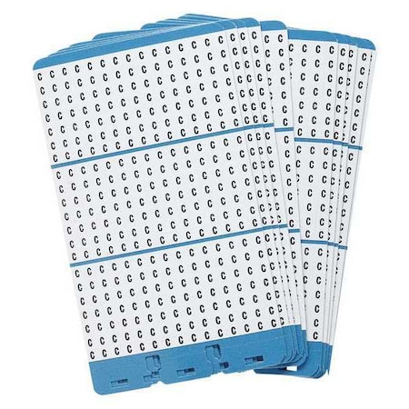 Brady Porta-Pack Wire Markers, C, Blk/Wht, PK10 PWM-C