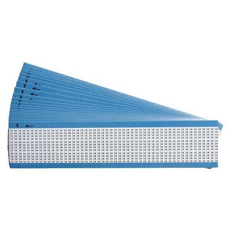 Brady Wire Markers, Legend 14, Black/White, PK25, TMM-14-PK TMM-14-PK