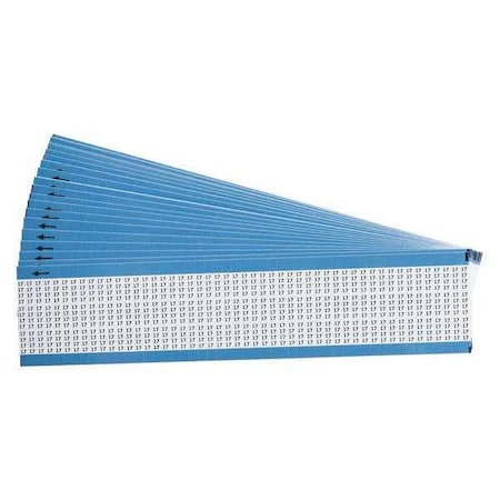 Brady Wire Markers, Legend 17, Black/White, PK25, TMM-17-PK TMM-17-PK