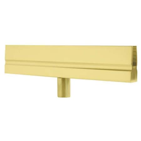 Lawrence Metal Sign Bracket, Satin Brass BRACKET-NOSC-2S