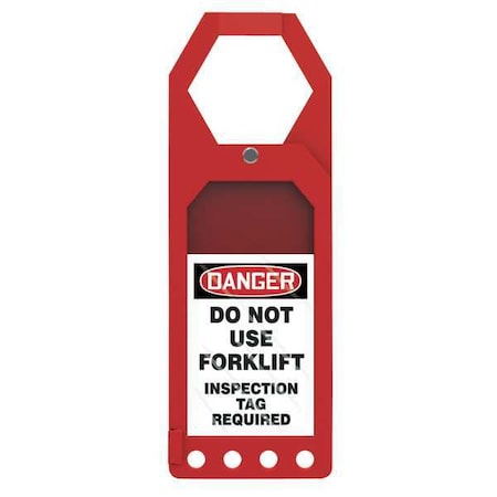 Accuform Secure Status Tag Holder, Status Alert, Plastic, 10 in H x 3 1/2 in W, Rectangle TSS904