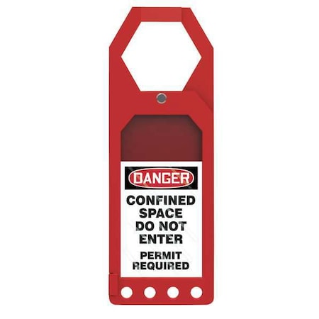 Accuform Secure Status Tag Holder, Status Alert, Plastic, 10 in H x 3 1/2 in W, Rectangle TSS912