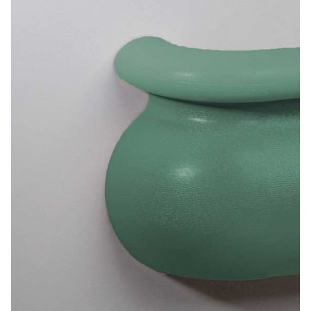 Pawling Right Handrail Return, Teal BRR-625-0-377