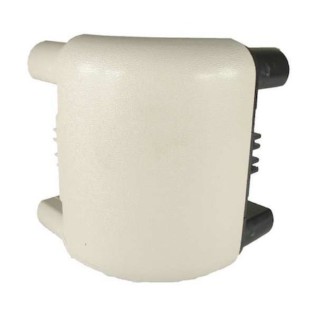 Pawling Handrail Outside Corn. Sec Plate, Ivory OBR-557S-0-2