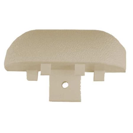 Pawling End Cap, PVC, Tan, 1 in L, 2 15/16 in H ETC-3-0-3