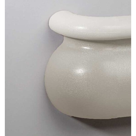 Pawling Right Handrail Inside Corner, Linen White BRR-625S-0-301