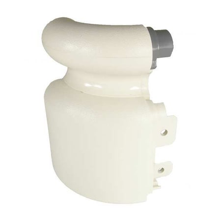 Pawling Right Handrail Return, Sec Plate, Ivory BRR-425VS-0-2
