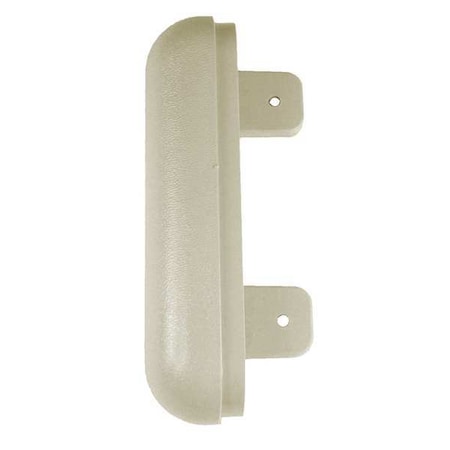End Cap, PVC, Ivory, 1 in L, 6 in H
