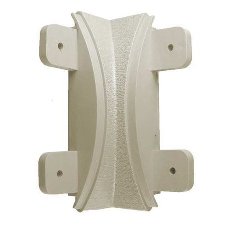 Corner,PVC,Eggshell,1 1/16 in L,5 in H