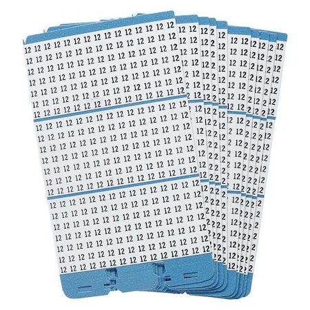 Brady Porta-Pack Wire Markers, 12, Blk/Wht, PK10 PWM-12