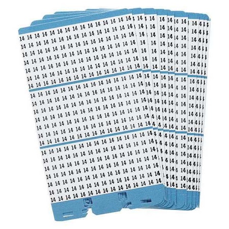 Brady Porta-Pack Wire Markers, 14, Blk/Wht, PK10 PWM-14