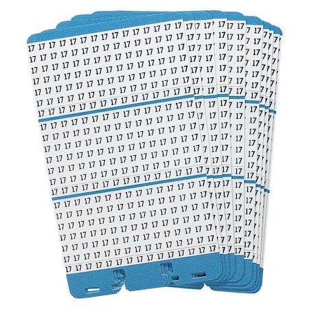 Brady Porta-Pack Wire Markers, 17, Blk/Wht, PK10 PWM-17