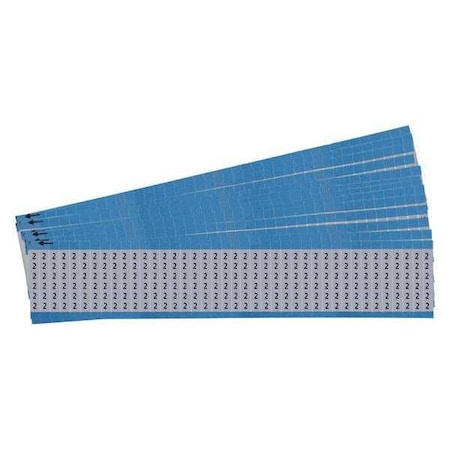 Brady Wire Markers, Legend 2, Black/Silver, PK25 AF-2-PK