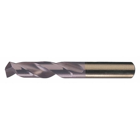 CHICAGO-LATROBE Screw Machine Drill Bit, 5/16 in Size, 135  Degrees Point Angle, Cobalt, TiAlN Finish, Spiral Flute 52820