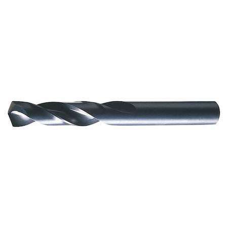 CLE-LINE Screw Machine Drill Bit, 1/4 in Size, 135  Degrees Point Angle, High Speed Steel, Straight Shank C23472BP