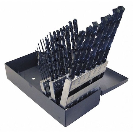 Cleveland 29PC 118 Degree General-Purpose Taper Length Drill Set Cleveland 2510 Steam Oxide HSS RHS/RHC 1/16-1/2 C00962