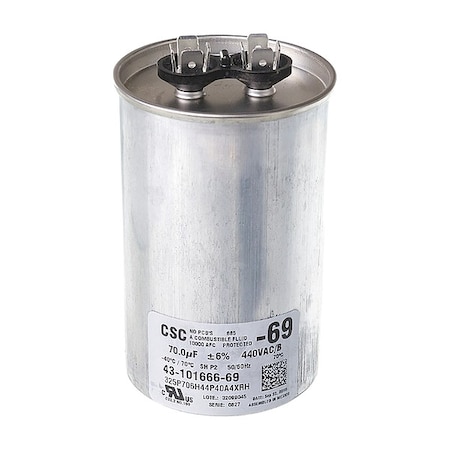Prostock Motor Single Run Capacitor, 440V AC 43-101666-69