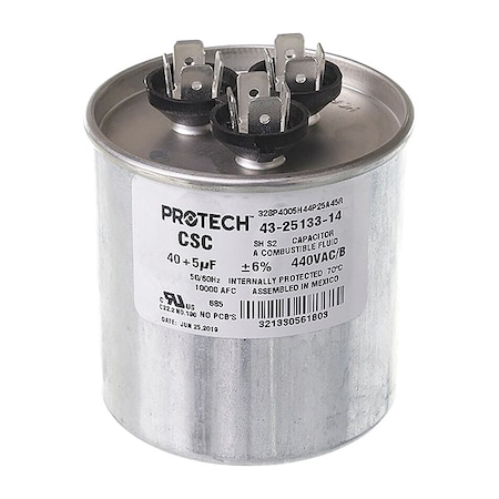 Prostock Motor Dual Run Capacitor, 440V AC 43-25133-14