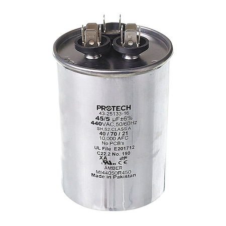 Prostock Motor Dual Run Capacitor, 440V AC 43-25133-16