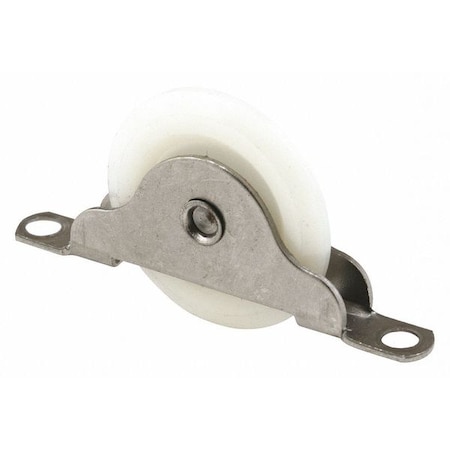 Primeline Tools Wood Closet Door Roller, 1-3/16 in. Convex Roller, Bottom Mount (2 Pack) N 6690