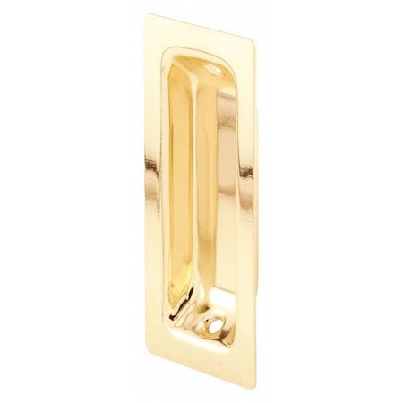 Primeline Tools Brass Plated, Oblong Closet Door Pull Handle (2 Pack) N 6826