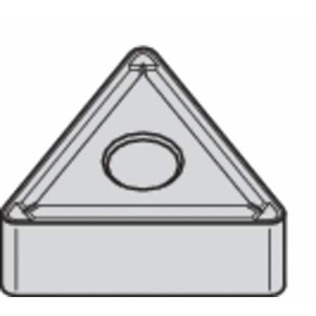 Widia Triangle Turning Insert, Triangle, 3/8 in, TNMG, 0.0156 in, Carbide TNMG3312P TN10U