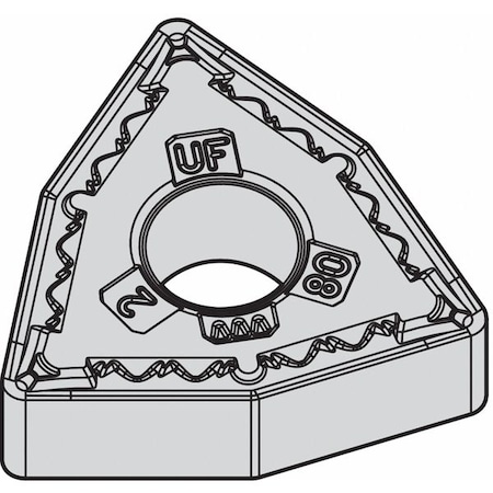 Widia Turning Insert, Trigon, 4, WNMG, 1, Carbide WNMG431UF WS10PT