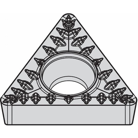 Widia Triangle Turning Insert, Triangle, 1/4 in, TCMT, 0.0312 in, Carbide TCMT2152MP WP25CT