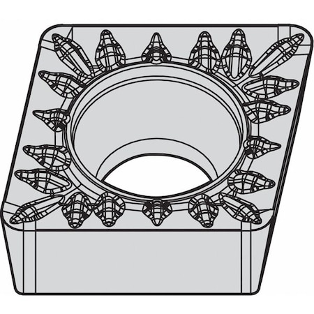 WIDIA Diamond Turning Insert, Diamond, 3, CCMT, 2, Carbide CCMT3252MP