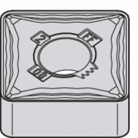 Widia Square Turning Insert, Square, 3, SNMG, 2, Carbide SNMG322FF WP15CT