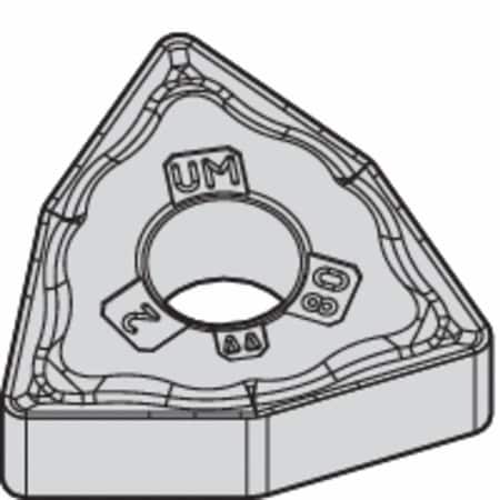 Widia Turning Insert, Trigon, 3, WNMG, 1, Carbide WNMG331UM WM25CT