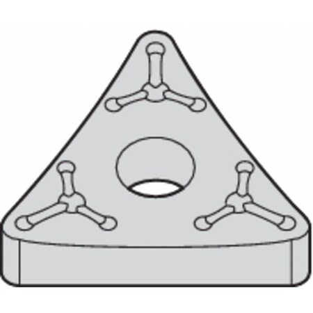 Widia Triangle Turning Insert, Triangle, 1/2 in, TNMM, 0.0312 in, Carbide TNMM43265 WP15CT