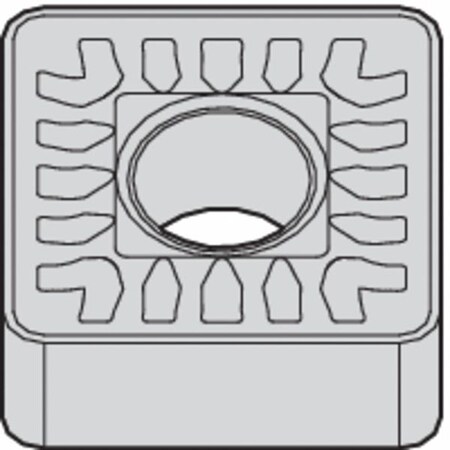 Widia Square Turning Insert, Square, 6, SNMM, 6, Carbide 5696681