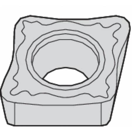 Widia Diamond Turning Insert, Diamond, 4, CCMT, Carbide 2010027
