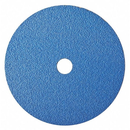 Zoro Select Fiber Disc, 7", 7/8" Hole Mount, Blue, PK25 78072775359
