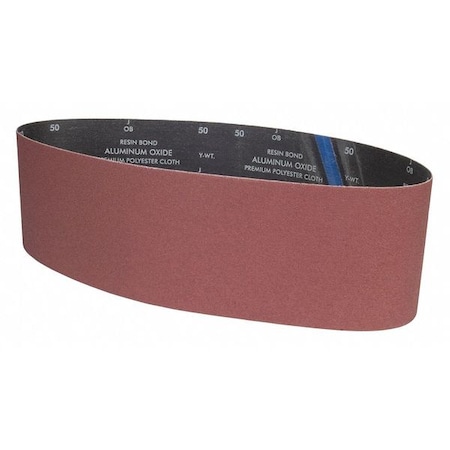 Zoro Select Sanding Belt, 6 in W, 48 in L, Coated, Aluminum Oxide, P50 Grit, Coarse, YP0998W, Brown 78072775310