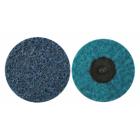 Zoro Select Quick Change Disc, Non-Woven, 2" dia. 78072775326