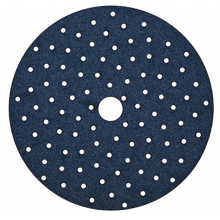Norton Abrasives Hook-and-Loop Sanding Disc, 6" Dia, Multi-Hole, Zirconia Alumina, 60 Grit, Coated Type 07660705490