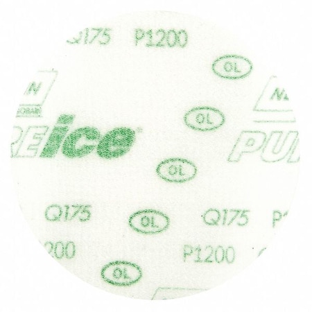 Norton Abrasives Hook-and-Loop Sanding Disc, 3" Dia, No Hole, Aluminum Oxide, P1200 Grit, Coated Type, Q175 77696088703