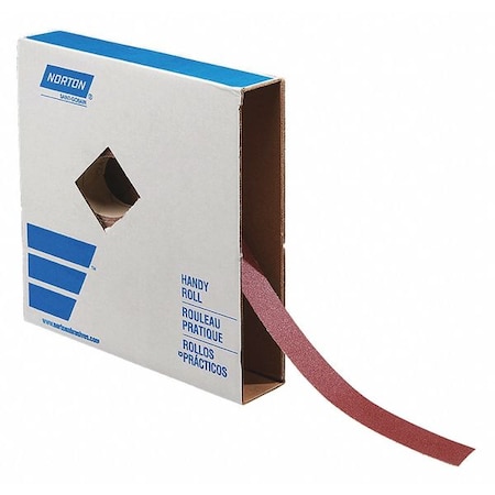 Norton Abrasives Abrasive Roll, 150 ft. L, Very Fine, Red 66261136200