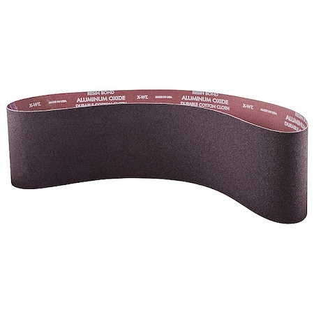 NORTON ABRASIVES Sanding Belt, Coated, 6 in W, 48 in L, 60 Grit, Coarse, Aluminum Oxide, R215 Metalite, Brown 78072722575