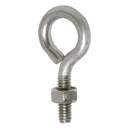 Bird Barrier Eye Bolt with Nut, 1" L, Silver, PK10 nb-eb20