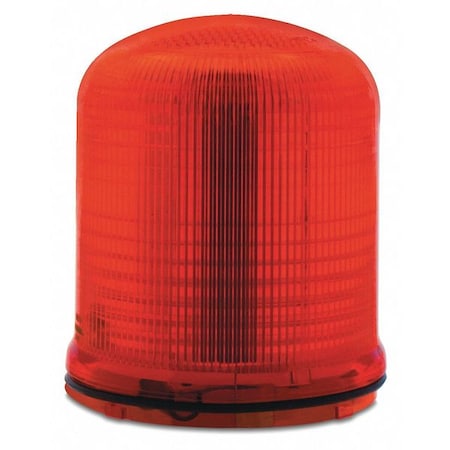 Federal Signal Warning Light, Red, LED, 12 to 24V AC/DC, 120 to 240V AC, 85, 120 FPM, 3 29/32 in Dia. SLM200R