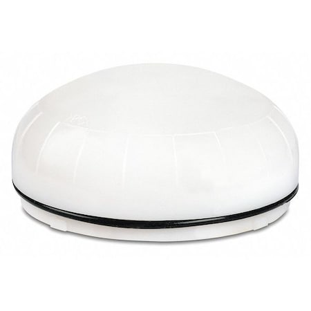 Federal Signal Warning Light, Clear, 3 29/32 in Lens Dia., 1 43/64 in Height, Polycarbonate Lens, Wire, LED SLM300C