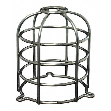 Federal Signal Dome Guard, Silver, 5 in Dia., Surface SLMDG3