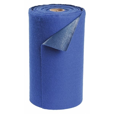 Brady Absorbent Pad, 11 gal/pk, Universal Absorbed, Blue, Polypropylene AD15100-BLUE
